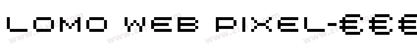 lomo web pixel字体转换
